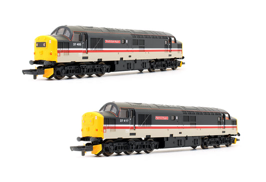 Pre-Owned Mainline Class 37405 'Strathclyde Region' & Class 37417 'Highland Region' Diesel Locomotive Twin Set - Limited Edition