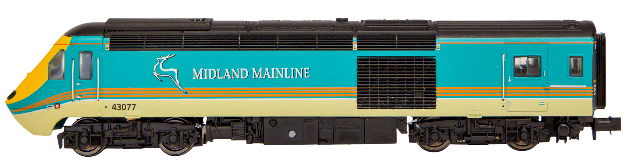 Dapol 2D-019-015 Class 43 HST Midland Mainline (43066 & 43077) 4 Car ...