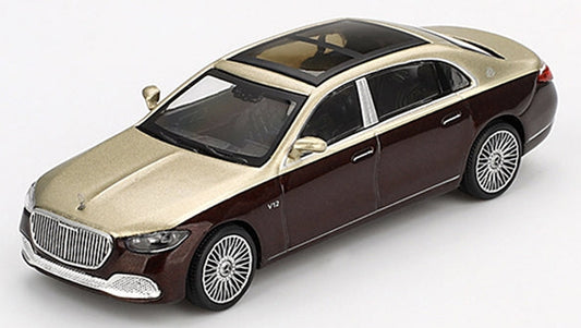 MGT00962-R Mercedes-Maybach S680 Gold/Dark Red Metallic (RHD)