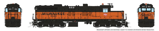 EMD SD10 Dakota, Milwaukee Road: #553 Diesel Locomotive - DCC Sound