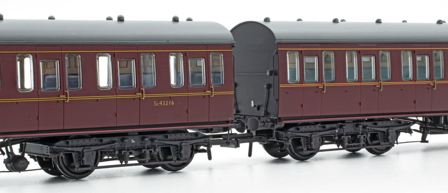 BR Mk1 57' Non-Gangway Coach - C - Plain Maroon M41000