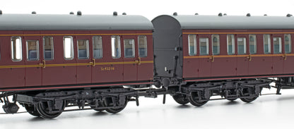 BR Mk1 57' Non-Gangway Coach - BS - Lined Maroon  (Low position) M43235