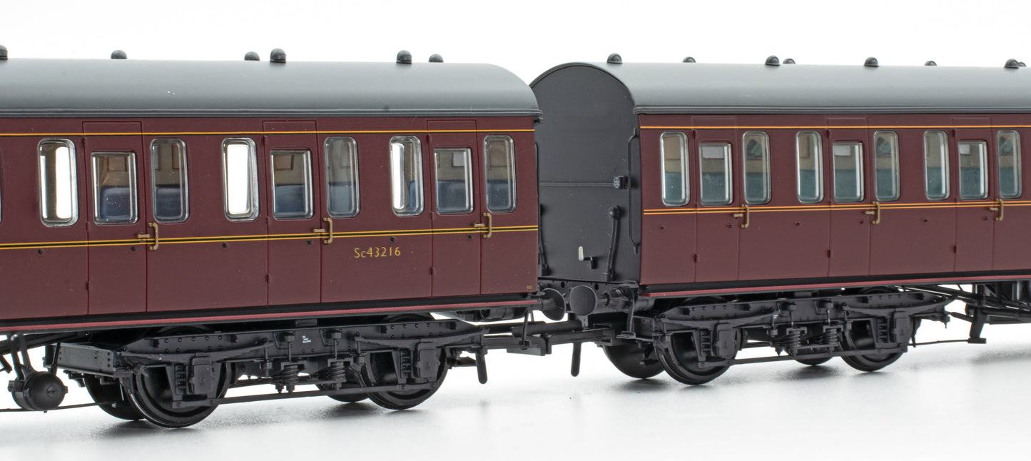 BR Mk1 57' Non-Gangway Coach - SO - Plain Maroon M48042