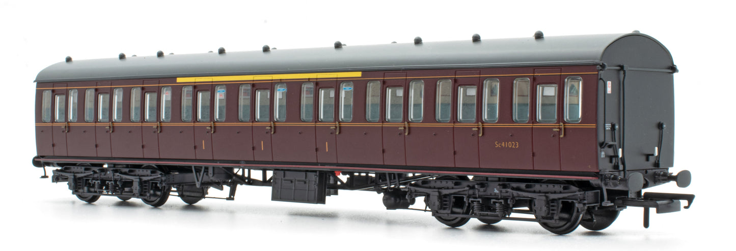 BR Mk1 57' Non-Gangway Coach - SO - Plain Maroon M48038