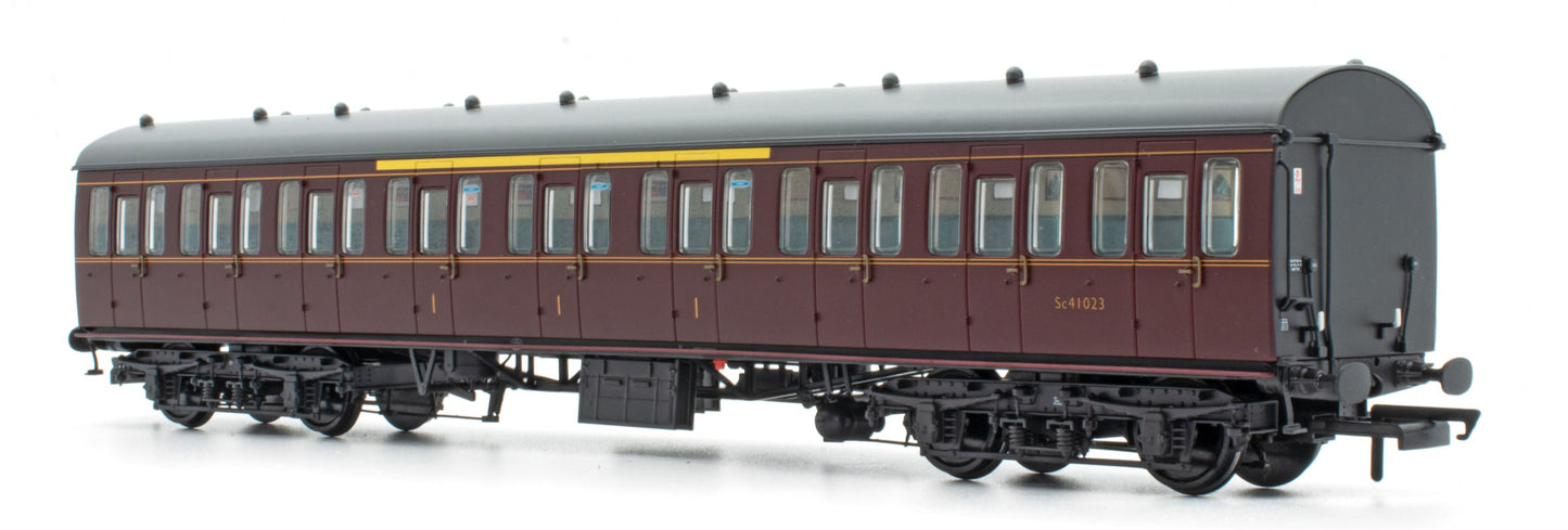 BR Mk1 57' Non-Gangway Coach - C - Plain Maroon M41000