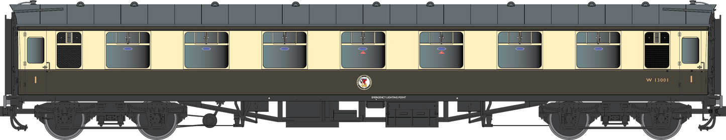 BR Mk1 Chocolate & Cream FK W13001 Western Region - DCC Fitted