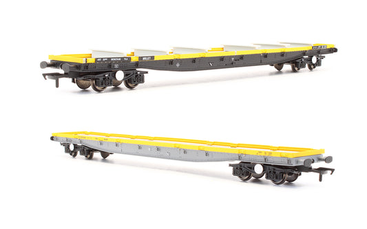 Pre-Owned RT-OO-YLA-406 YLA / YMA Mullets Departmental Yellow YLA Mullet DC967648 (black underframe) and YMA Mullet DC967548 (grey underframe) - Twin Pack