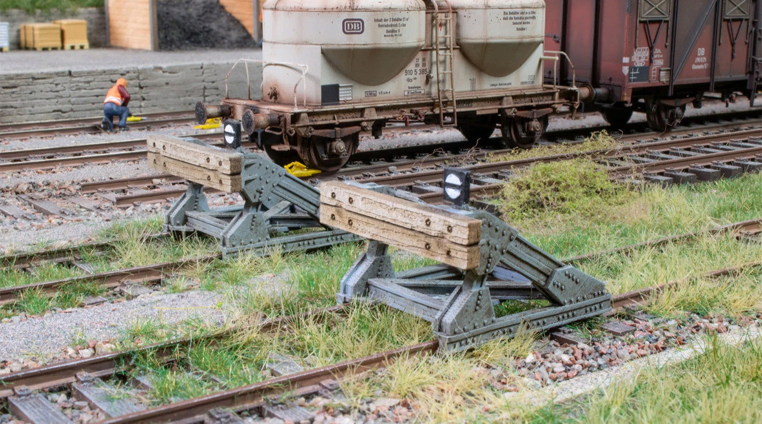 Noch N13602 Buffer Stop 3D Mini 2pcs (Pre-Built) – Rails