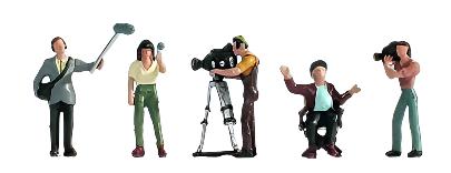 TV Camera Crew Figure Set of 5