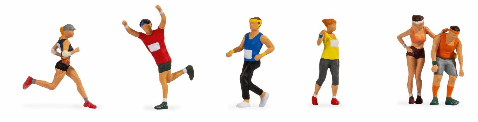 Noch N15890 Marathon Runners Figure Set of 6 – Rails