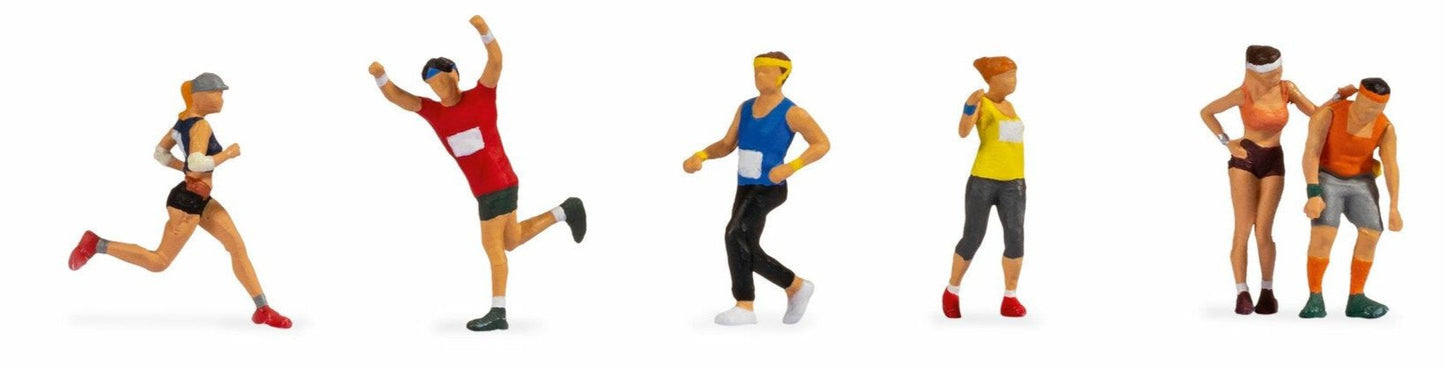 Marathon Runners Figure Set of 6