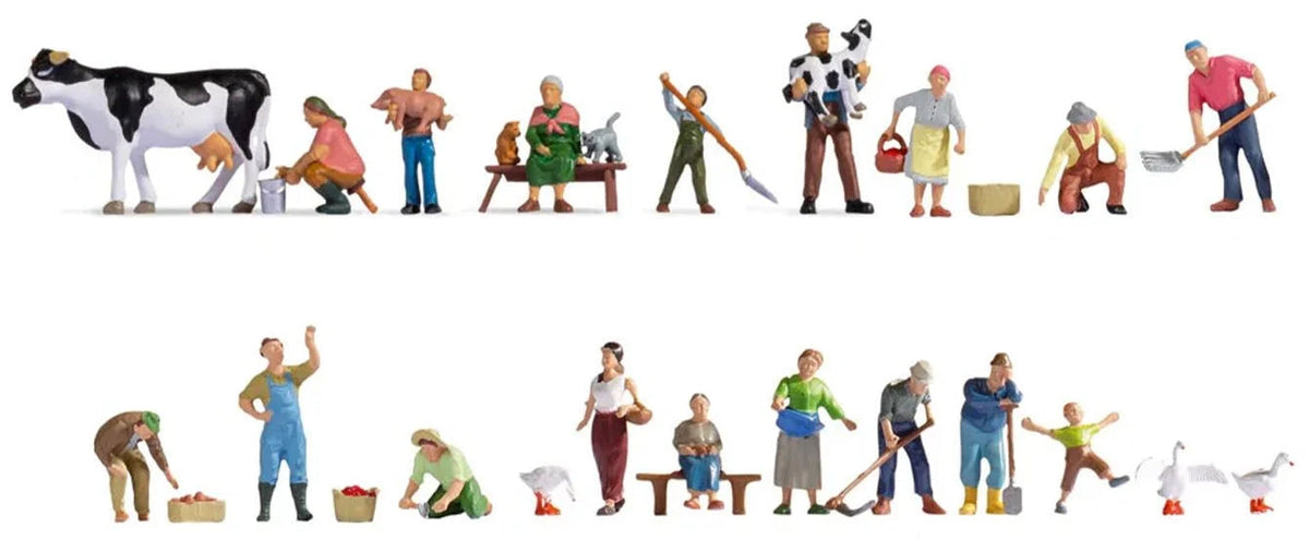 N16119 HO Scale On the Farm (24) XL Figure Set