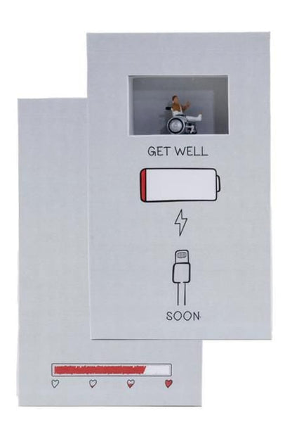 N99505 Get Well Soon (Man in Wheelchair) Gift Box