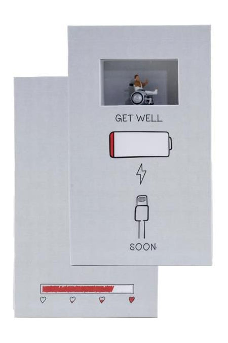 N99505 Get Well Soon (Man in Wheelchair) Gift Box