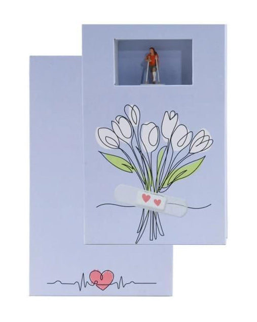 N99506 Get Well Soon (Woman on Crutches) Gift Box