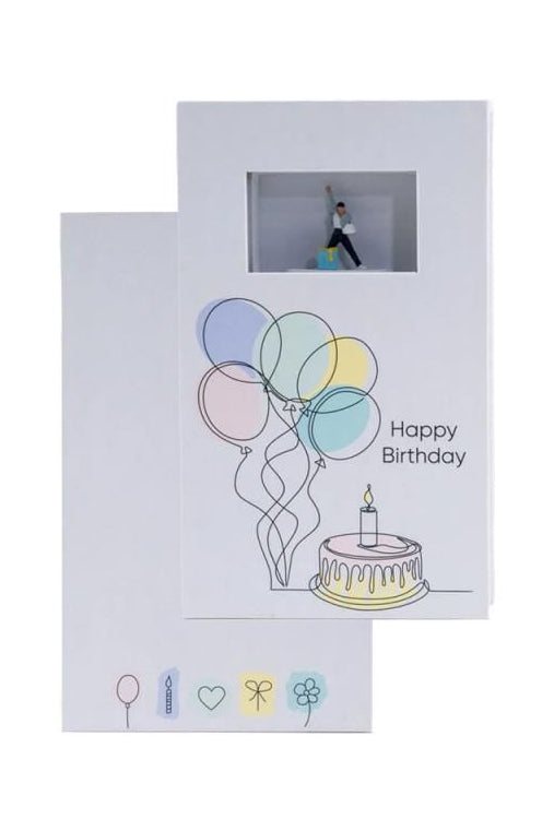 N99507 Happy Birthday (Man with Present) Gift Box