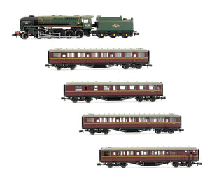 Pre-Owned The Pine Express Evening Star 4 Gresley Maroon Coaches (DCC Fitted)