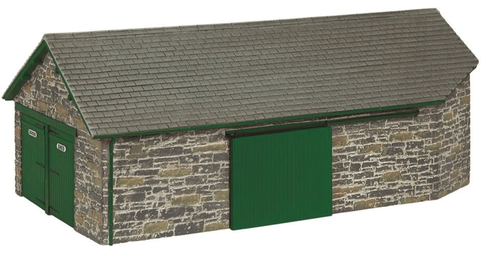 Narrow Gauge (OO9) Harbour Station Goods Shed - Green