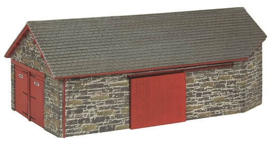 Narrow Gauge (OO9) Harbour Station Goods Shed - Red