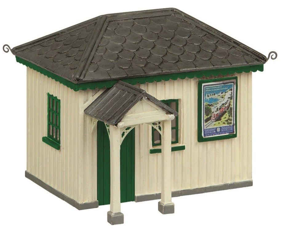 Narrow Gauge (OO9) Platform Waiting Room - Green and Cream