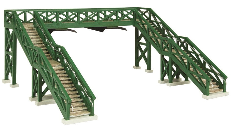 Narrow Gauge (OO9) Wooden Footbridge - Green