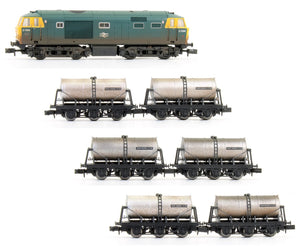 Pre-Owned Class 35 Hymek BR Blue with 6 'Unigate Creameries Ltd' six wheel tank wagons (Weathered)