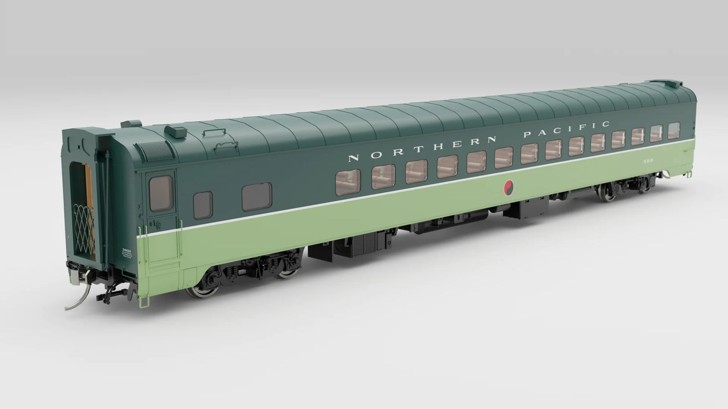 HO Plan 7509 Coach: Northern Pacific Day-Nite - Streamline: #592