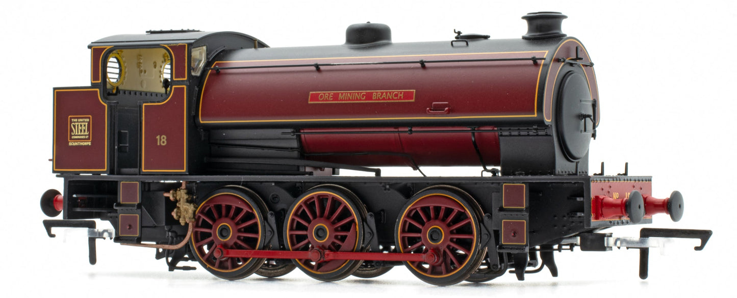 Hunslet 'Austerity' 0-6-0 Saddle Tank United Steel Company 'Ore Mining Branch' No.18 Steam Locomotive - DCC Sound
