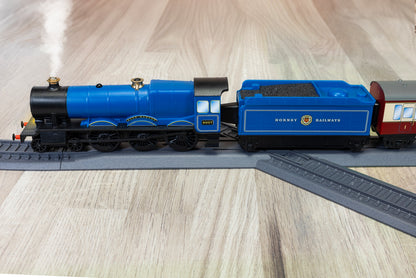 R9378SS Playtrains Blue Ranger Steam Train with Steam