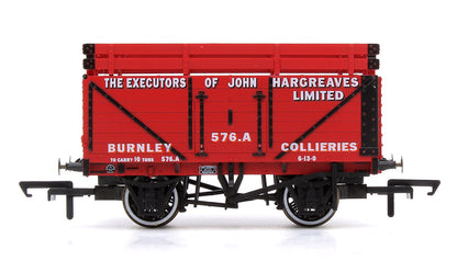 Pre-Owned OR76CK7003 7 Plank Mineral Wagon - John Hargreaves (2 Coke Rails) 576.A