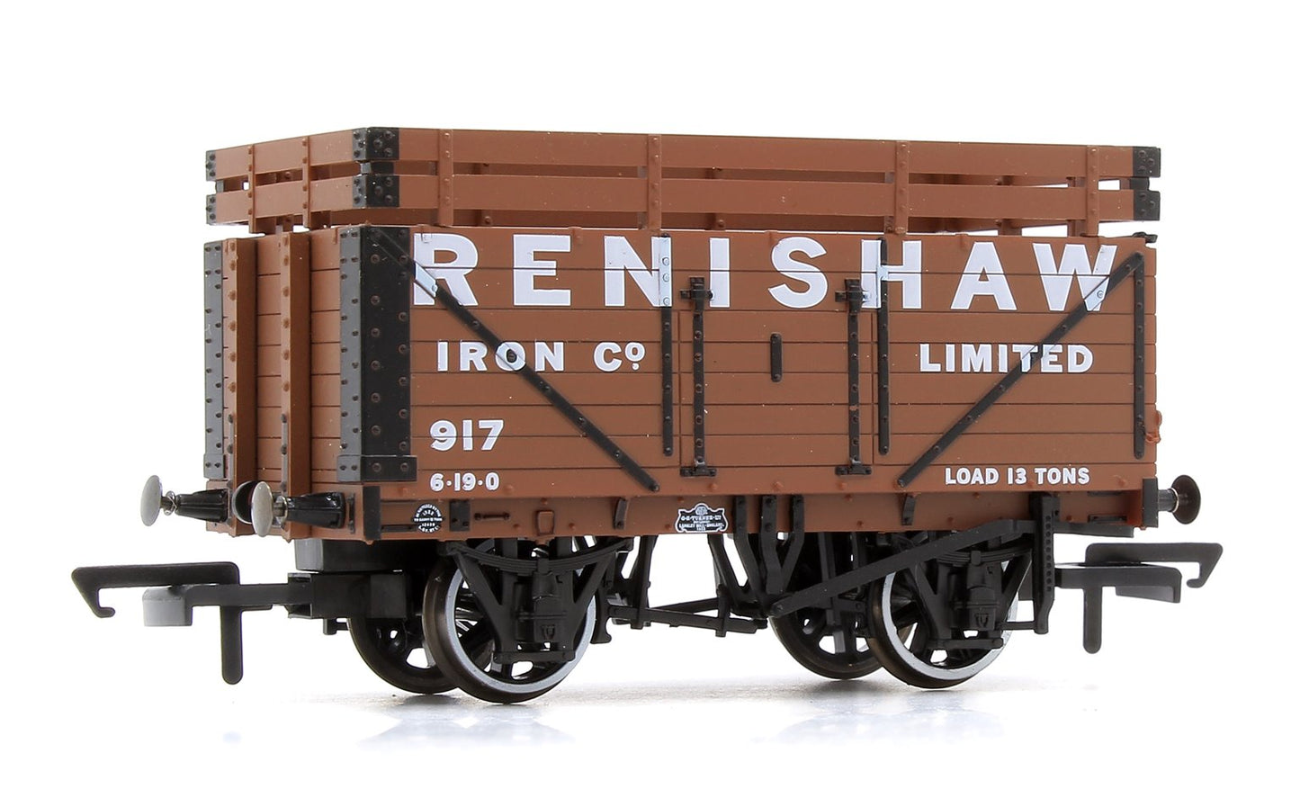 Pre-Owned 7 Plank Mineral Wagon - Renishaw Iron Co 917 (2 Coke Rails) No.917