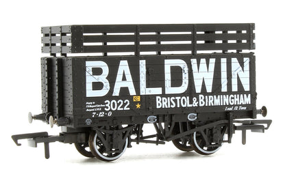 Pre-Owned 7 Plank Mineral Wagon - Baldwin 3022 Black (3 Coke Rails)