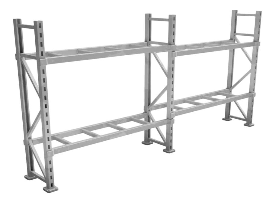 Running Rails Pallet Racking Rusty Rails Modelling RRM044 OO Gauge Pallet Racking (Single