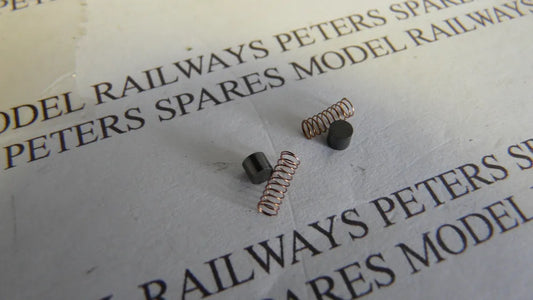Replacement Mainline / Bachmann / Replica Pod Motor Carbon Brush & Spring Pack (Pair)
