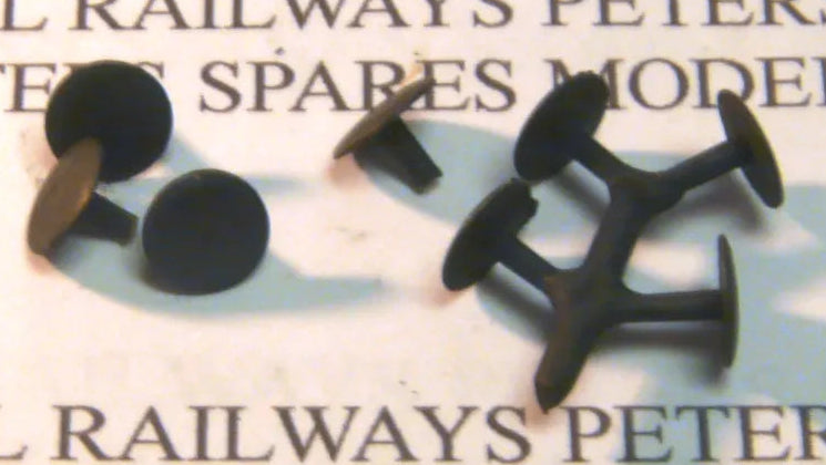 Lima Replacement Metal Large Round Buffers (4 Pack) Blackened