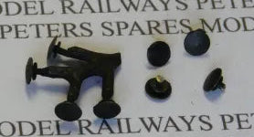 PS51 Replacement Mainline Large Round Buffers (4 Pack) Blackened