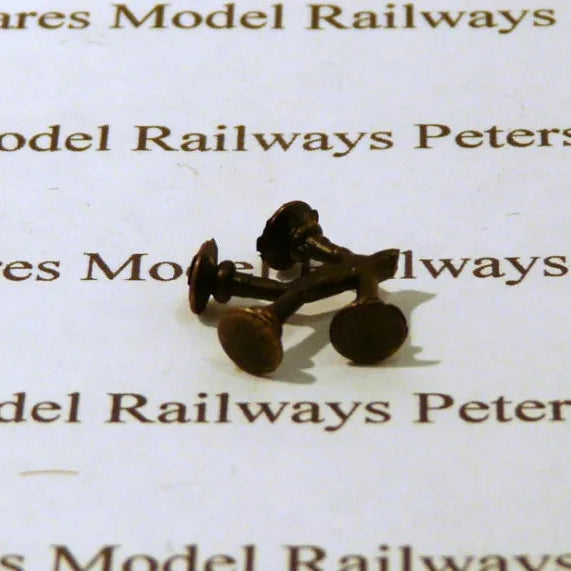 PS90 Replacement Hornby S8911 Round Buffers (4 Pack) Blackened