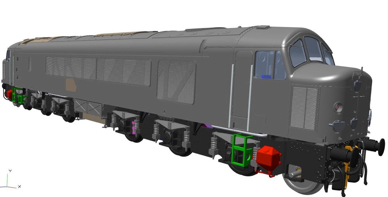 Class 44 'Cross Fell' BR Economy Green D5 (Small Yellow Panels) Diesel Locomotive