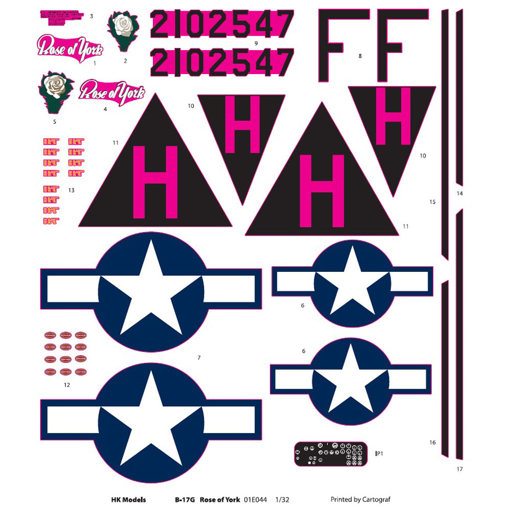 B-17G Flying Fortress 'Rose of York' Limited Edition Model Kit