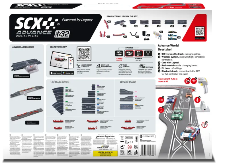 SCXE10596 Advance Digital Pole Position 7.22m Race Set