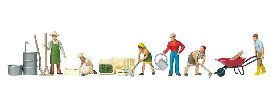 PR10046 Gardeners (6) with Equipment Exclusive Figure Set