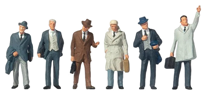 Businessmen with Coats (6) Exclusive Figure Set