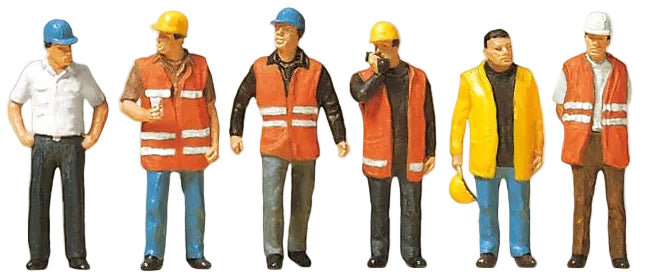 PR10420 Workers in Safety Vests (6) Exclusive Figure Set