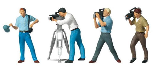 TV Camera Crew (4) Exclusive Figure Set