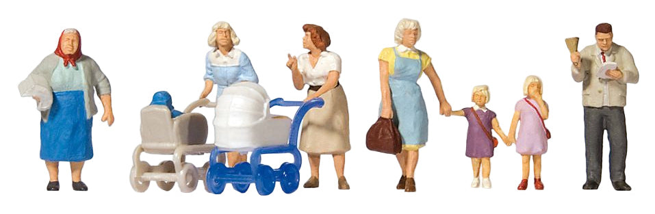 On the Town Pavement (7) Exclusive Figure Set