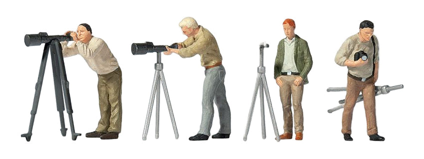 Photographers (4) with Tripods Exclusive Figure Set