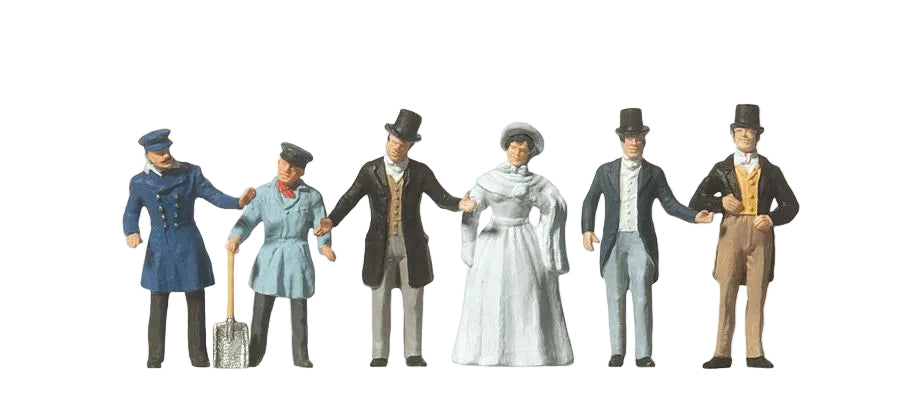 PR12046 Loco Driver/Stoker/Passengers 1847 (6) Exclusive Figure Set