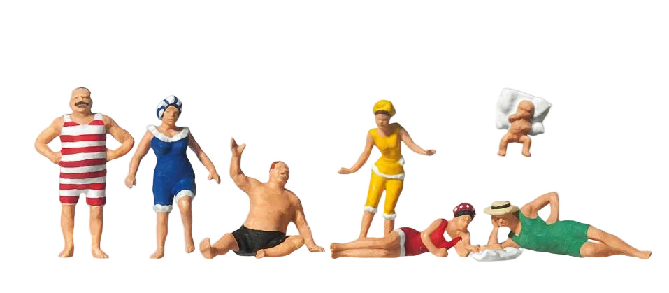 PR12135 Bathing Persons 1900 (6) Exclusive Figure Set