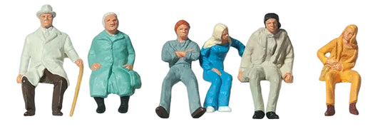 PR14004 Seated Passengers (6) Standard Figure Set