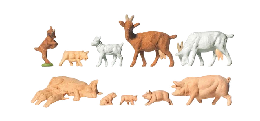 PR14162 Goats/Pigs (12) Standard Figure Set